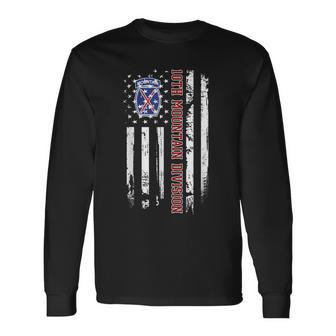10Th Mountain Division Veteran American Flag Veterans Day Long Sleeve T-Shirt - Monsterry DE