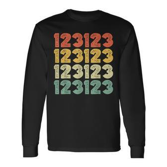 123123 123123 New Year's Eve 2023 Happy Years Day 2024 Long Sleeve T-Shirt - Thegiftio UK