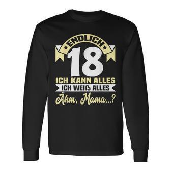 18 Geburtstag Geburtstagsgeschenk Lustiger Spruch Langarmshirts - Seseable