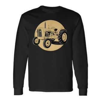 1956 Masey Ferguson F40 Vintage Tractor Graphic Long Sleeve T-Shirt - Thegiftio UK
