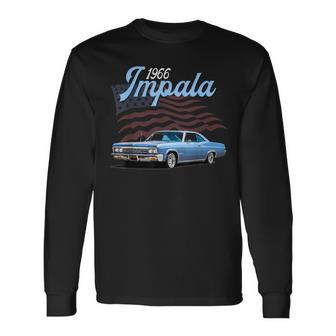 1966 66 Impala Lowrider Ss 60S Car Long Sleeve T-Shirt - Monsterry