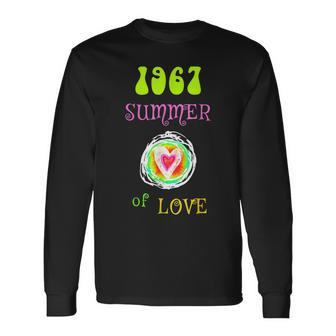 1967 Summer Of Love Hippie Heart Long Sleeve T-Shirt - Monsterry UK