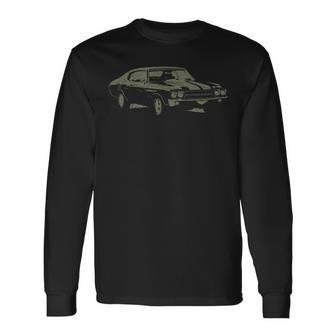 1970 Classic America Ss Muscle Car Long Sleeve T-Shirt | Mazezy
