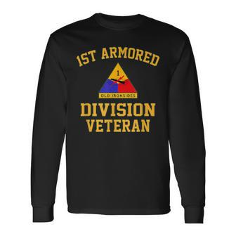 1St Armored Division Veteran Long Sleeve T-Shirt - Monsterry UK