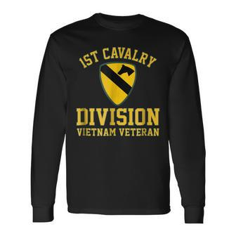 1St Cavalry Division Vietnam Veteran Long Sleeve T-Shirt - Monsterry DE