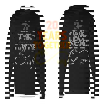 20 Años Juntos Sr & Señora Pareja Coincidencia 20 Aniversario Camiseta de manga larga - Regaloses