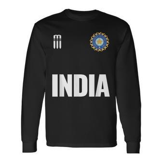 2020 India Cricket Jersey For Indian Cricket Fans Long Sleeve T-Shirt - Monsterry