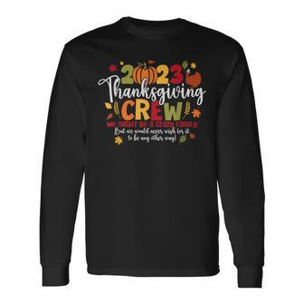 2023 Thanksgiving Crew Turkey Matching Family Thanksgiving Long Sleeve T-Shirt - Seseable