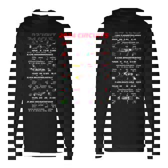 2024 Formula Racing Track Formula Race World Circuits 2024 Long Sleeve T-Shirt | Mazezy