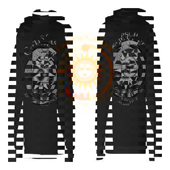 2024 Solar Eclipse Chaser Fan Watching Totality Event Long Sleeve T-Shirt | Mazezy