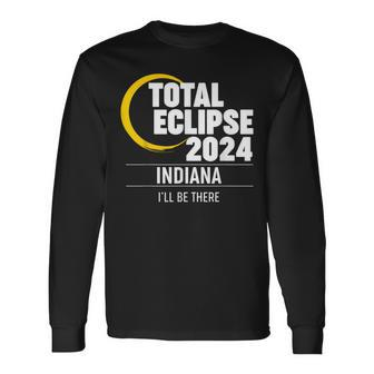 2024 Solar Eclipse Indiana Long Sleeve T-Shirt - Monsterry UK