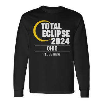 2024 Solar Eclipse Ohio Long Sleeve T-Shirt - Monsterry DE