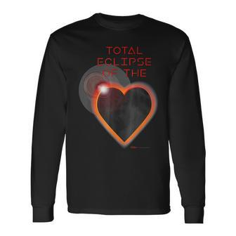 2024 Total Eclipse Of The Solar Heart Astronomy Long Sleeve T-Shirt | Mazezy