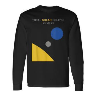 2024 Total Solar Eclipse April 8 Science Enthusiast Long Sleeve T-Shirt - Seseable