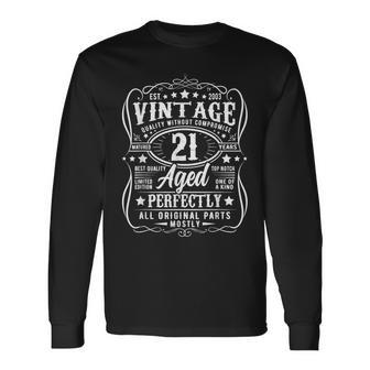 21 Years Old 21St Birthday Est 2003 Limited Edition Long Sleeve T-Shirt | Mazezy AU
