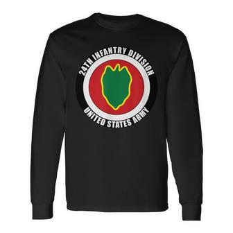 24Th Infantry Division United States Army Veteran Military Long Sleeve T-Shirt - Monsterry