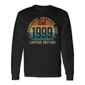 25 Year Old Vintage Est 1999 Limited Edition 25Th Birthday Long Sleeve T-Shirt - Monsterry UK