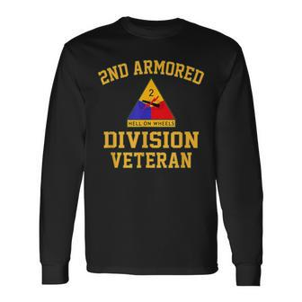 2Nd Armored Division Veteran Long Sleeve T-Shirt - Monsterry DE