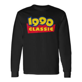 31St Birthday Classic Movie Vintage 1990 Long Sleeve T-Shirt - Monsterry DE