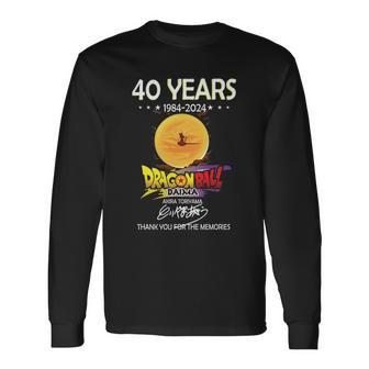 40 Years 1984 2024 Dragon Ball Daima Akira Toriyama Long Sleeve T-Shirt - Seseable