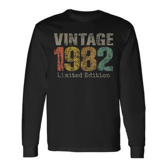 41 Year Old Vintage 1982 Limited Edition 41St Birthday Long Sleeve T-Shirt - Monsterry CA