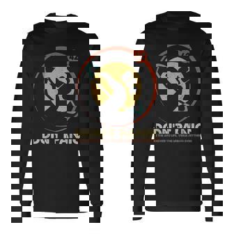 42 Answer To Life Universe Everything Don't Panic Cadeau Humoristique T-shirt à manches longues - Cadeauxyz