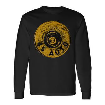 45 Acp Cartridge Bottom Big Bore Ammo Long Sleeve T-Shirt - Monsterry