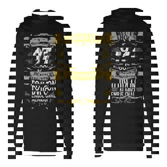 46 Años Cumpleaños Regalo Hombre Hecho En 1977 Hecho En 1977 Camiseta de manga larga - Regaloses