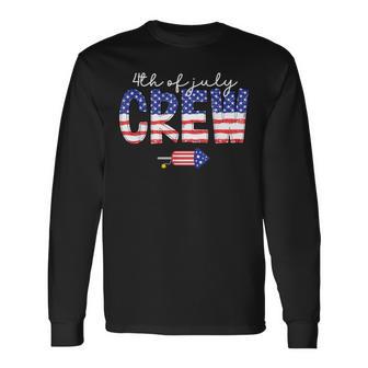 4Th Of July Crew Matching Family Fourth Of July Group Long Sleeve T-Shirt - Monsterry DE