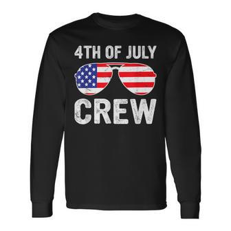 4Th Of July Crew Matching Family Outfits Long Sleeve T-Shirt - Monsterry