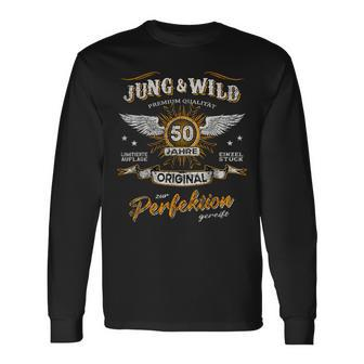 50 Jahre Jung & Wild Zu Perfektion Matured 50Th Birthday Langarmshirts - Seseable