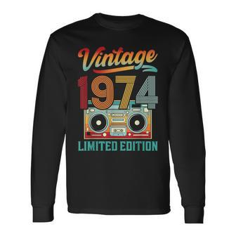 50 Year Old Vintage 1974 Limited Edition 50Th Birthday Long Sleeve T-Shirt - Thegiftio UK