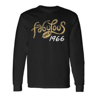 50Th Birthday Fabulous Since 1966 Fifty Long Sleeve T-Shirt - Monsterry UK