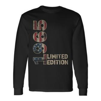 59Th Birthday Vintage Born 1965 Turning 59 Year Old Long Sleeve T-Shirt - Monsterry