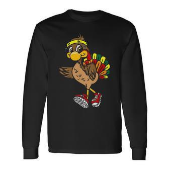 5K Turkey Trot Squad Pilgrim Thanksgiving Running Long Sleeve T-Shirt | Mazezy
