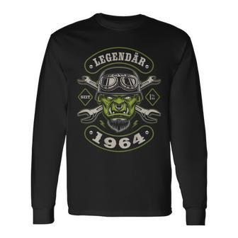 60 Geburtstag Mann Biker Geschenk Motorrad Legendär 1964 Langarmshirts - Geschenkecke