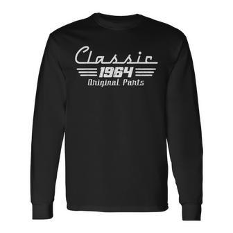 60 Year Old Vintage Classic Car 1964 60Th Birthday Long Sleeve T-Shirt - Monsterry AU