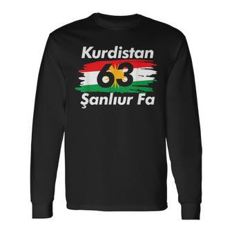 63 Sanliurfa Kurdistan Flag Langarmshirts - Seseable
