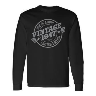 76 Year Old Car Lover Vintage Classic 1947 76Th Birthday Long Sleeve T-Shirt - Monsterry