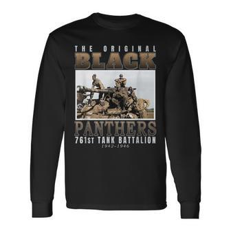 761St Tank Battalion Tribute Black Panthers Ww2 Heroes Long Sleeve T-Shirt - Monsterry CA