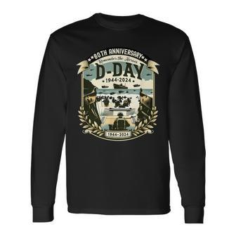 80Th Anniversary D Day Invasion Military History Long Sleeve T-Shirt - Seseable