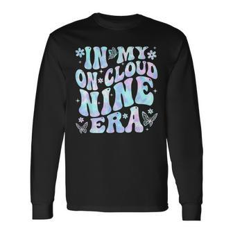 9 Year Old Birthday Decorations In My On Cloud Nine Era 9Th Long Sleeve T-Shirt - Seseable