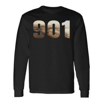 I Am 901 Area Code Memphis Long Sleeve T-Shirt - Monsterry UK