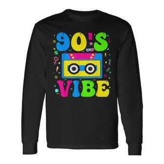 90S Vibe 1990S Fashion 90S Theme Outfit Nineties Theme Party Long Sleeve T-Shirt - Thegiftio UK
