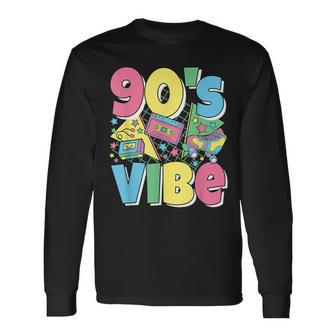 90'S Vibe 90S Party Outfit Retro Style 90S Costume Long Sleeve T-Shirt - Thegiftio UK