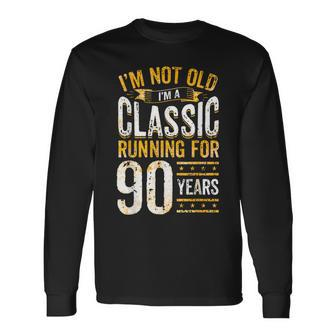 90Th Birthday I 90 Year Old Classic Long Sleeve T-Shirt - Thegiftio UK