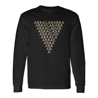 Abracadabra Triangle Protection Amulet Magic Long Sleeve T-Shirt - Monsterry DE