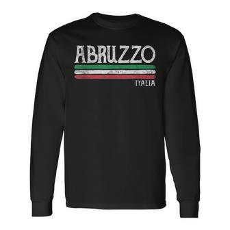 Abruzzo Italia Italian Souvenir Italy Long Sleeve T-Shirt - Monsterry UK