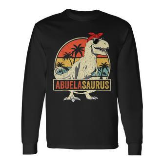 Abuelasaurus T Rex Dinosaur Abuela Saurus Family Matching Long Sleeve T-Shirt - Thegiftio UK