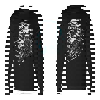 Adicto A La Tinta Flash Para Tatuajes Tradicionales Estadounidenses Edgy Panther Camiseta de manga larga - Regaloses